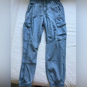 American Eagle Outfitters Blue Cargo Jeans
